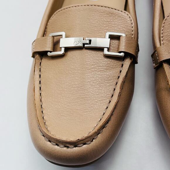 Women's Calvin Klein Light Brown Flat Loafer, Size 8M - Picture 2 of 10